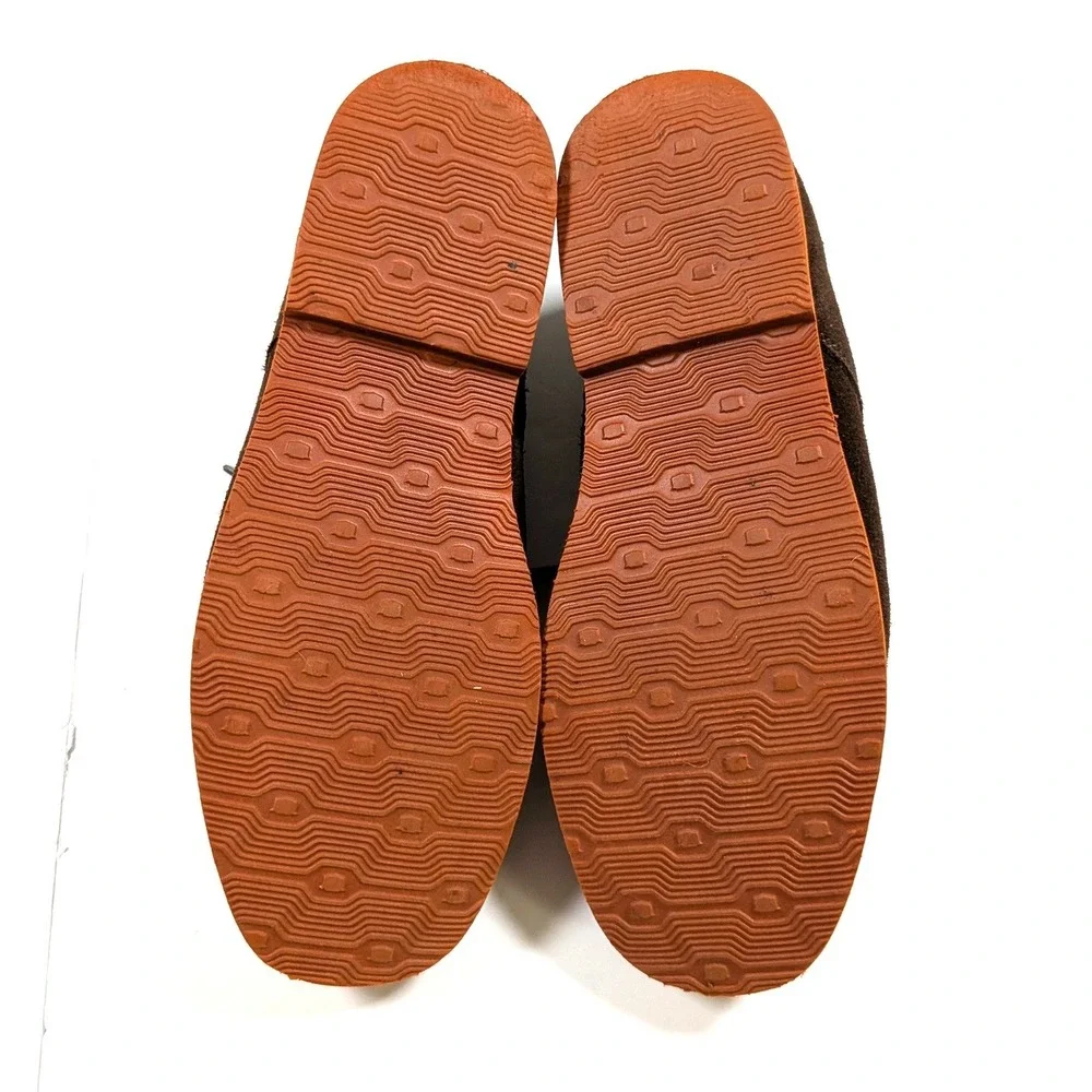 Florsheim Kids Chukka Boots Brown Suede Orange Sole Preppy Boys Size 5M
